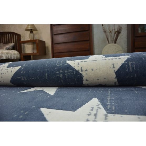 Dywan dziecięcy Gwiazdy - granatowy