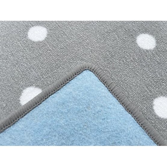 Dywan dziecięcy Kropki - szary