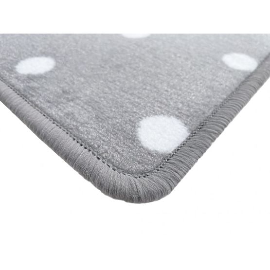 Dywan dziecięcy Kropki - szary