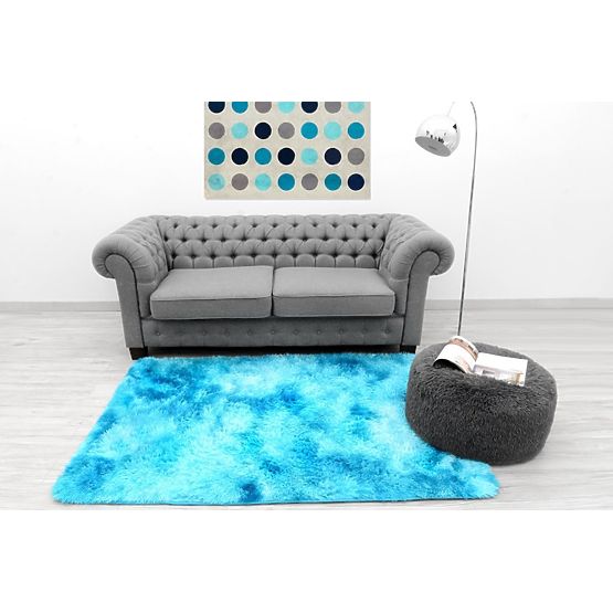 Dywan dziecięcy pluszowy Ombré Blue