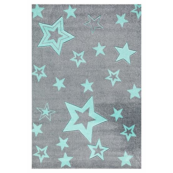 Dywan dziecięcy STARLIGHT szary / mięta