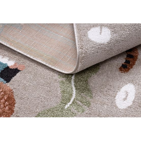 Dywan FUN Africa dla dzieci, zwierzęta, Afryka beżowy