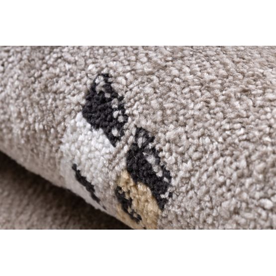 Dywan FUN Africa dla dzieci, zwierzęta, Afryka beżowy