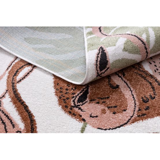 Dywan FUN Flami dla dzieci, flamingi kremowy