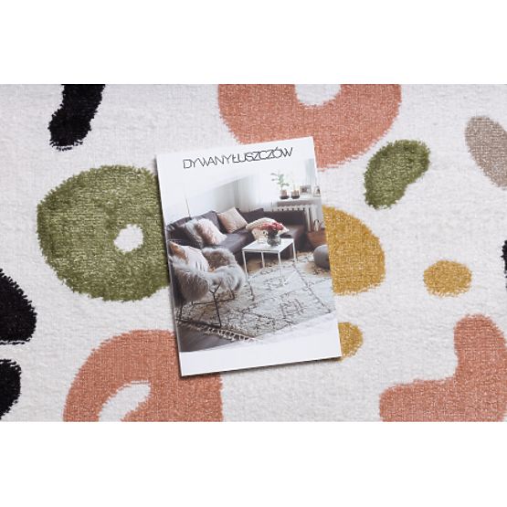 Dywan FUN Spots dla dzieci, plamy kremowe