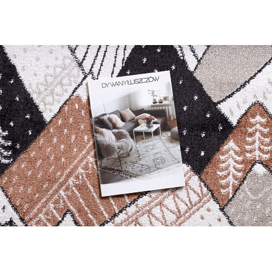 Dywan FUN Tops dla dzieci, góry, kremowy