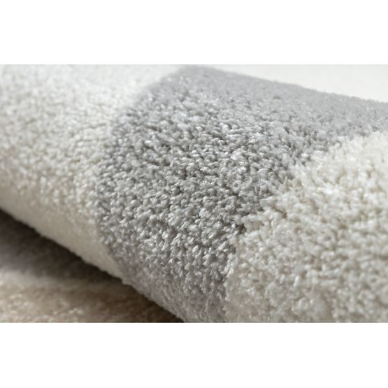 Dywan FUSION 0213 biały / ciemnoróżowy - Geometryczny, nowoczesny, abstrakcyjny