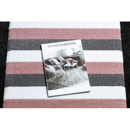 Dywan PETIT MAŁY, SERCE, GWIAZDY, różowy