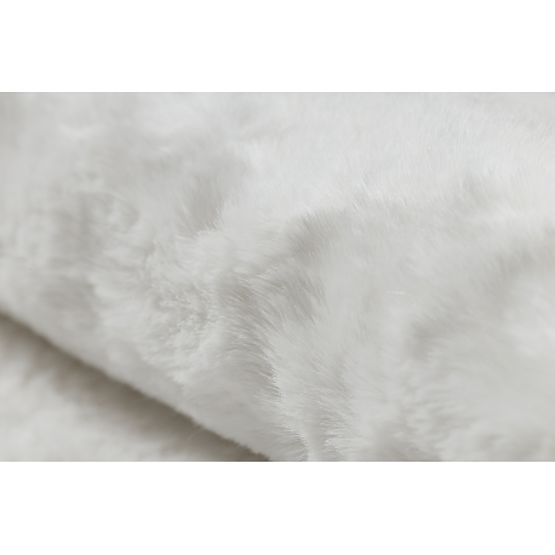 Dywan prany SHAPE 3105 Serce Shaggy - kość słoniowa pluszowy, antypoślizgowy