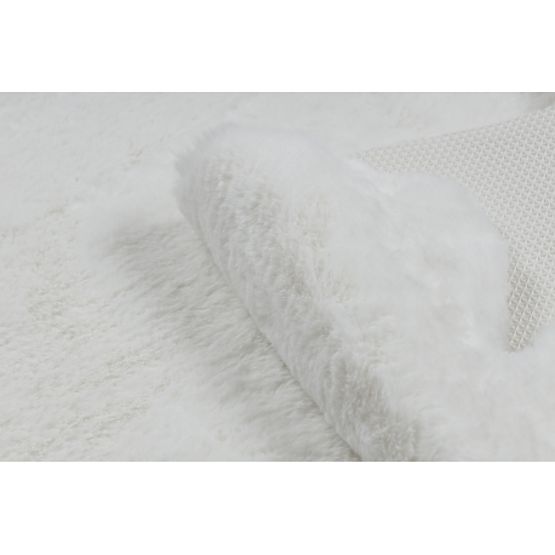 Dywan prany SHAPE 3146 Miś Shaggy - kość słoniowa pluszowy, antypoślizgowy