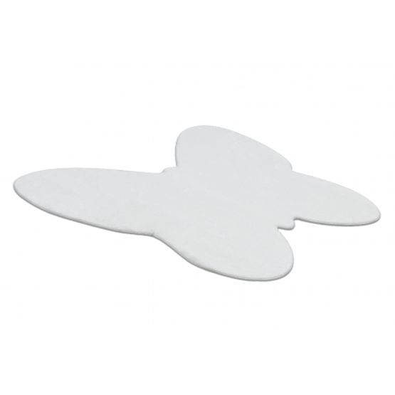 Dywan prany SHAPE 3150 Motyl Shaggy - kość słoniowa pluszowy, antypoślizgowy