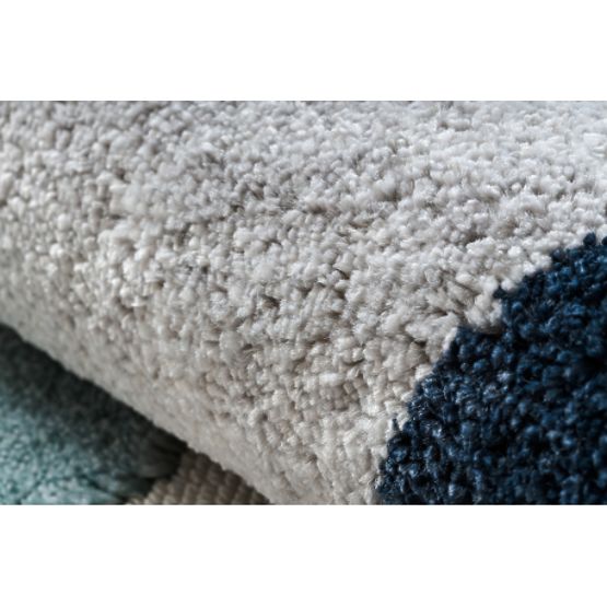 Dywan YOYO GD59 biały / szary - Kotek dla dzieci, strukturalny, sensoryczny z frędzlami