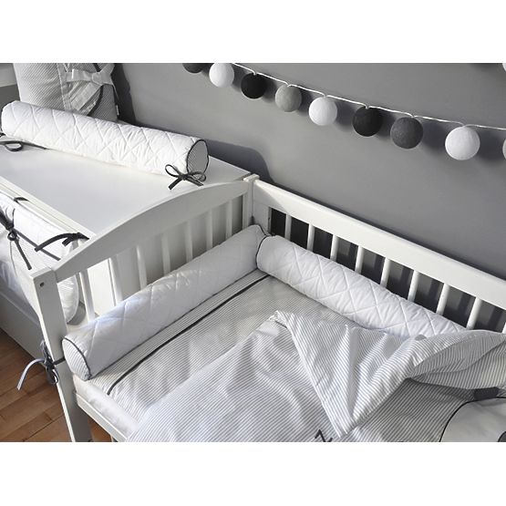 Dziecięca 2-elementowa pościel Panda - siwy