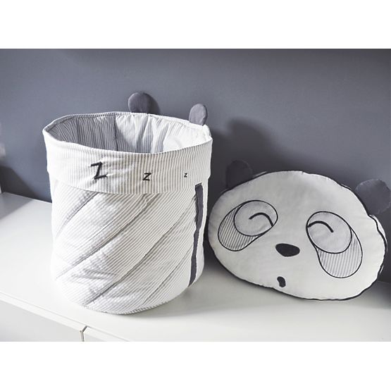 Dziecięca 3-elementowa pościel Panda - szary