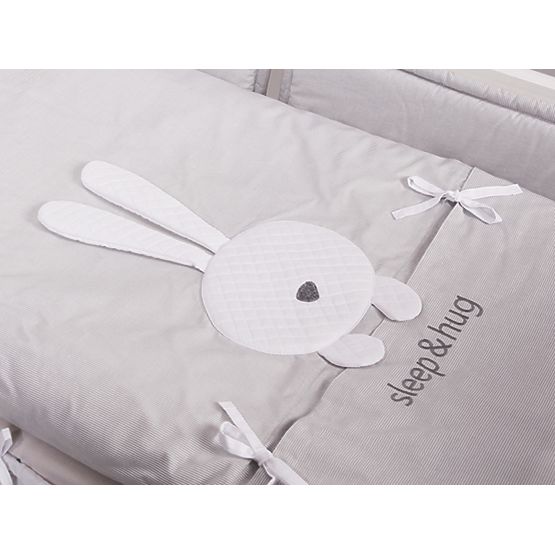 Dziecięca 3-elementowa pościel sleep&hug - niebieska