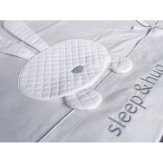 Dziecięca 3-elementowa pościel Sleep&hug szara