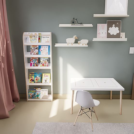 Dziecięca biblioteczka 134 x 49 cm - regał na książki