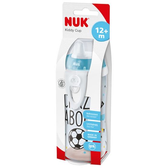Dziecięca butelka NUK Sports Cup Football 450 ml turkusowa