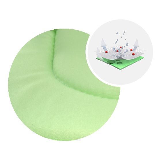 Dziecięca do jedzenia krzesło Hugo - zielono-niebieski