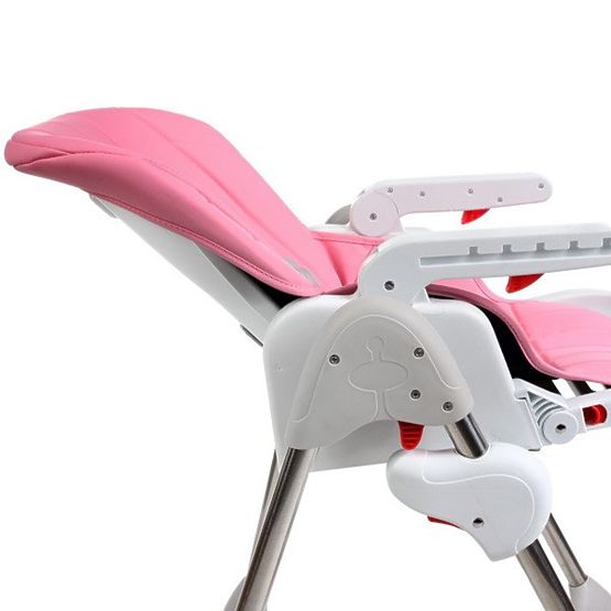 Dziecięca do jedzenia krzesło Luxa - różowa
