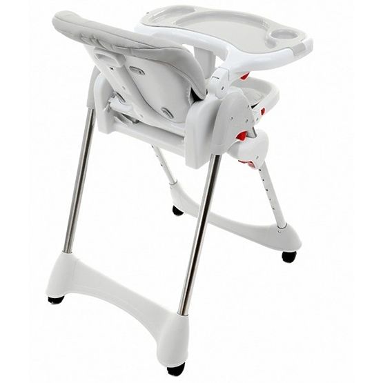 Dziecięca do jedzenia krzesło Luxa - siwy