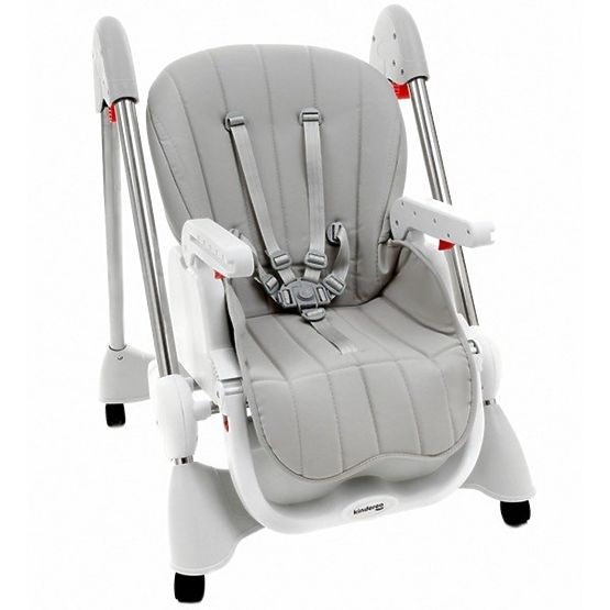 Dziecięca do jedzenia krzesło Luxa - siwy