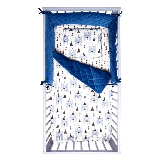 Dziecięca koc i poduszka Bear Face