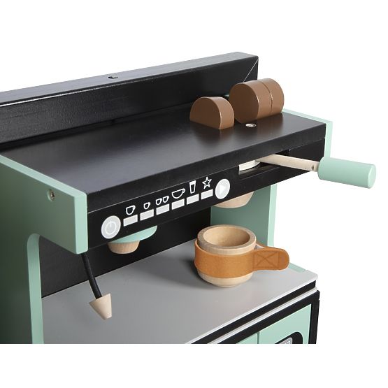 Dziecięca kuchnia industrialna z wyspą kuchenną