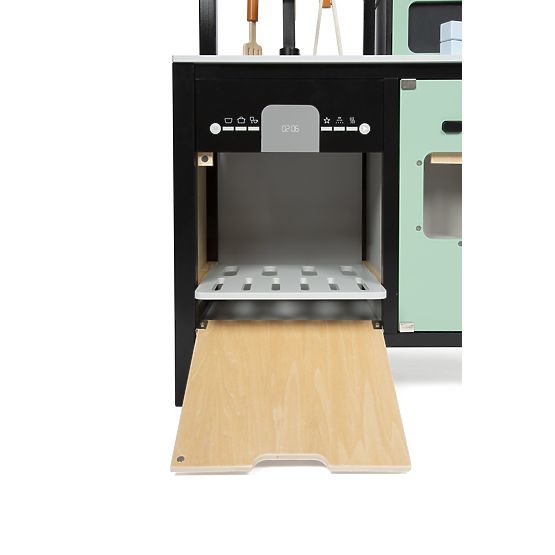 Dziecięca kuchnia industrialna z wyspą kuchenną