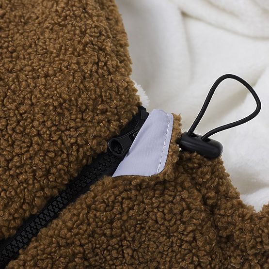 Dziecięca kurtka polarowa Alpaca - kość słoniowa