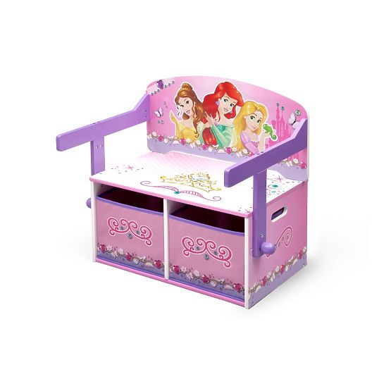 Dziecięca ławka z magazynowanie miejscem Princess