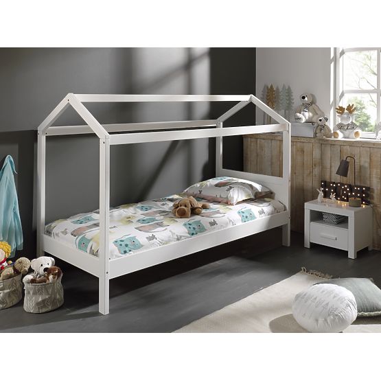 Dziecięca łóżko dom Erik - biała