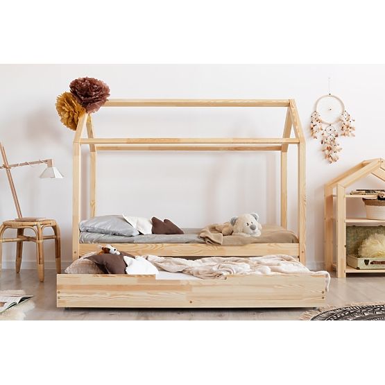 Dziecięca łóżko dom z szuflada Mila