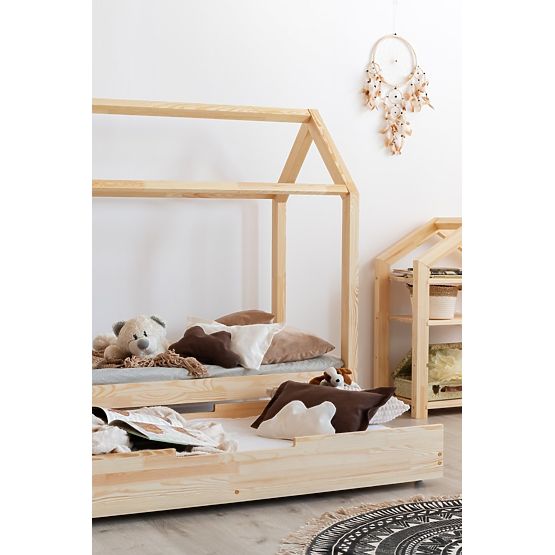 Dziecięca łóżko dom z szuflada Mila