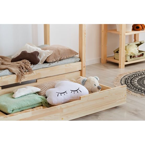 Dziecięca łóżko dom z szuflada Mila