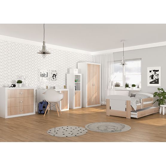 Dziecięca łóżko Filip - dąb sonoma