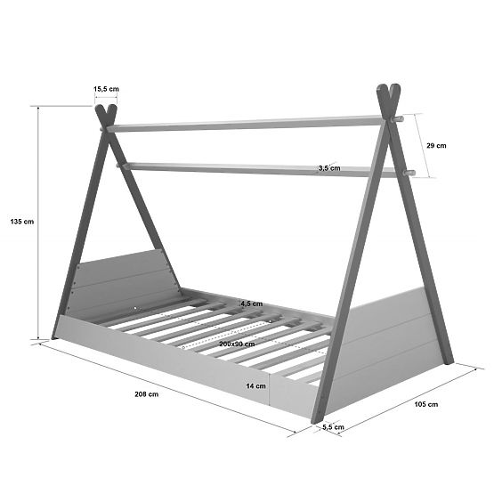 Dziecięca łóżko Tipi