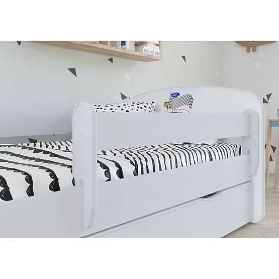 Dziecięca łóżko z bariera - Ferrari