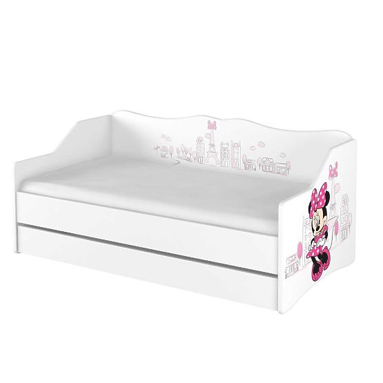 Dziecięca łóżko z z powrotem - Minnie Mouse w Paryż