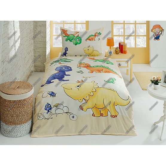 Dziecięca pościel  Figlarne dinozaury