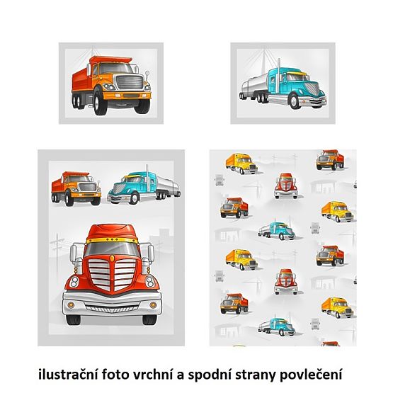 Dziecięca pościel Matějovský Ciężarówki