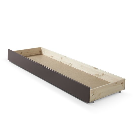 Dziecięca rozkładana łóżko z z powrotem Pino - siwy