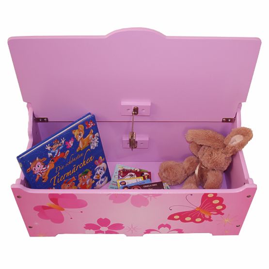 Dziecięca skrzynia do zabawki Motyle