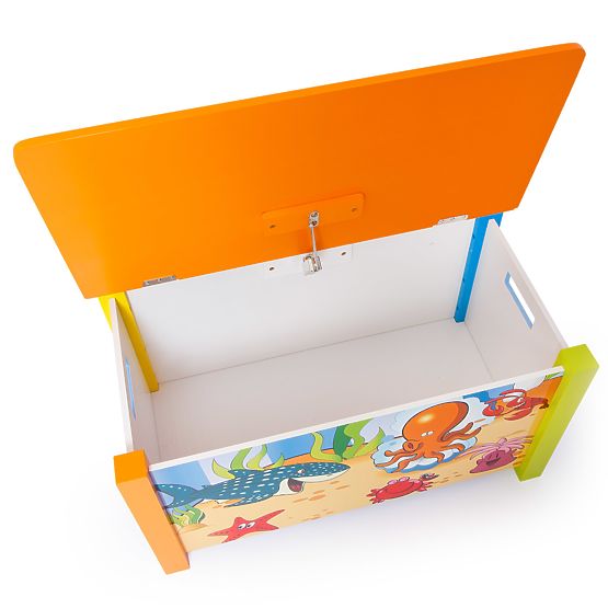 Dziecięca skrzynia do zabawki Sea