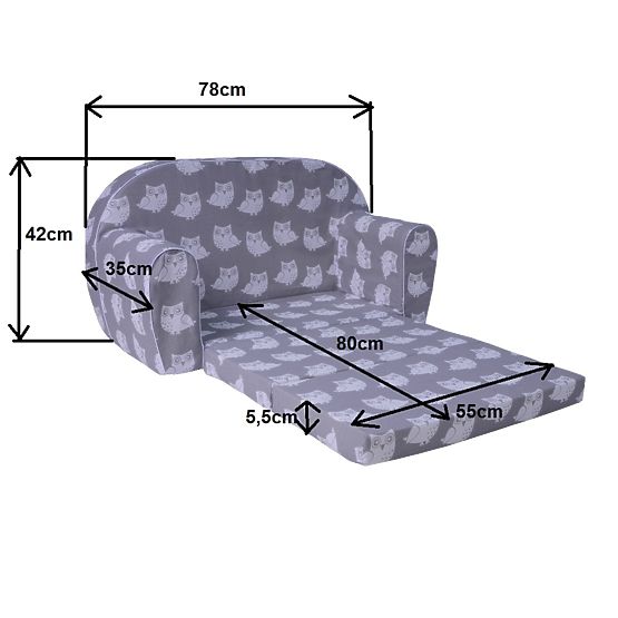Dziecięca sofa Psy