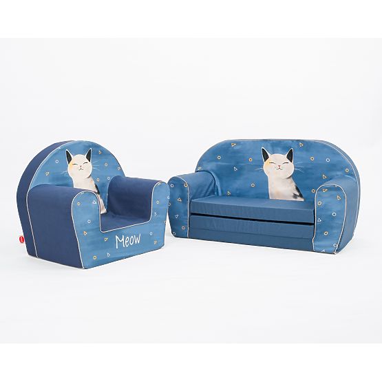 Dziecięca sofa - Śpiący Kotek