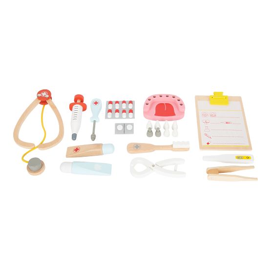 Dziecięca walizka lekarska Small Foot dla małych dentystów 2 w 1