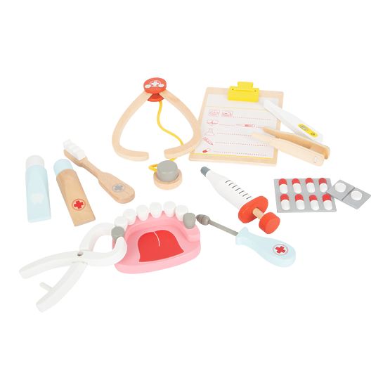 Dziecięca walizka lekarska Small Foot dla małych dentystów 2 w 1