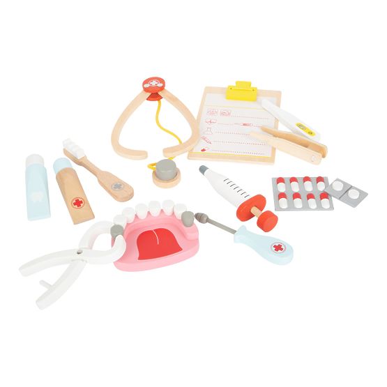 Dziecięca walizka lekarska Small Foot dla małych dentystów 2 w 1