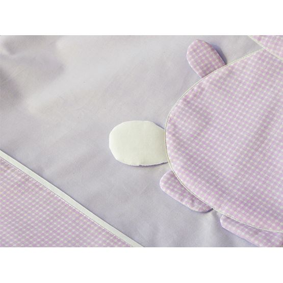 Dziecięce 2-dílné pościel króliczek dziewczyna - fioletowy